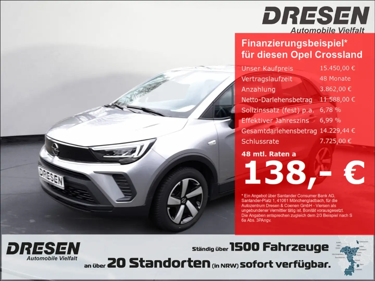 Opel Crossland 1.2 EU6d Edition Klima/IntelliLink/LED Szary - 1