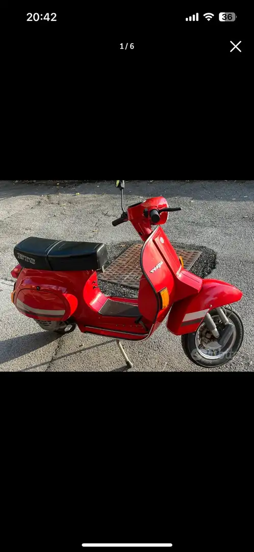 Vespa 125 vespa 125 ets Czerwony - 1