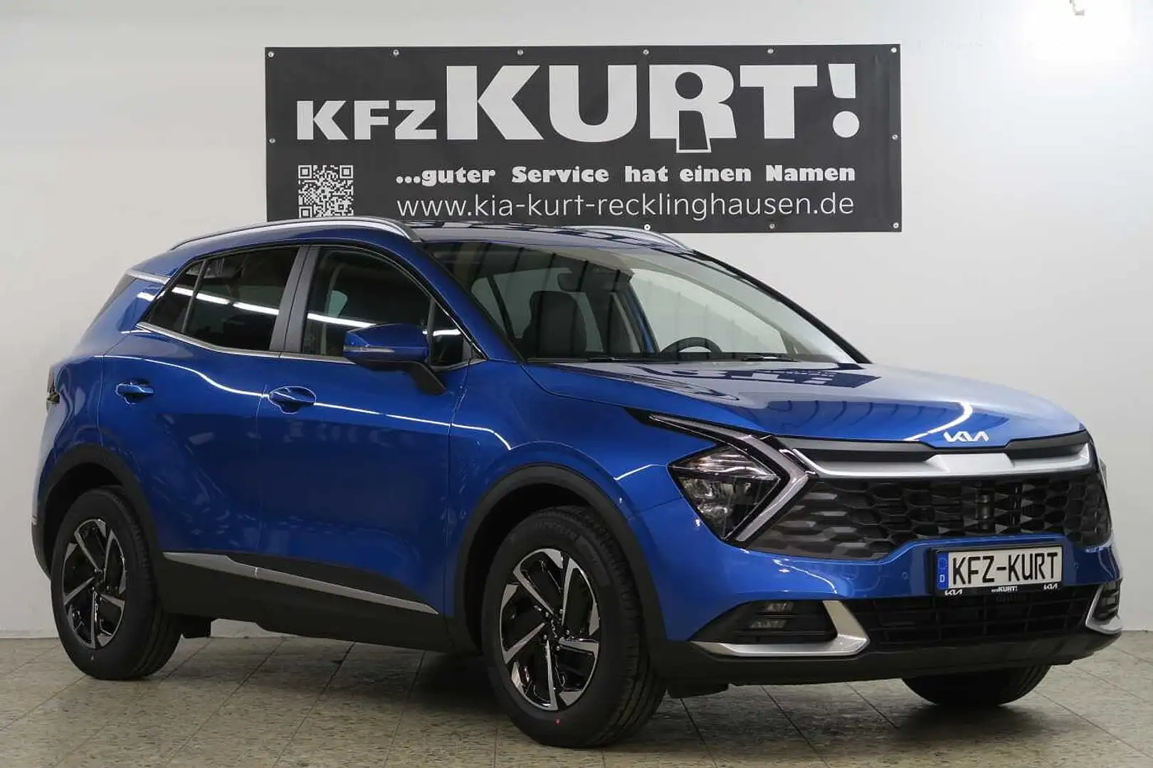 Kia Sportage 1.6 T-GDI 2WD 48V ISG DCT Vision! Blau - 1