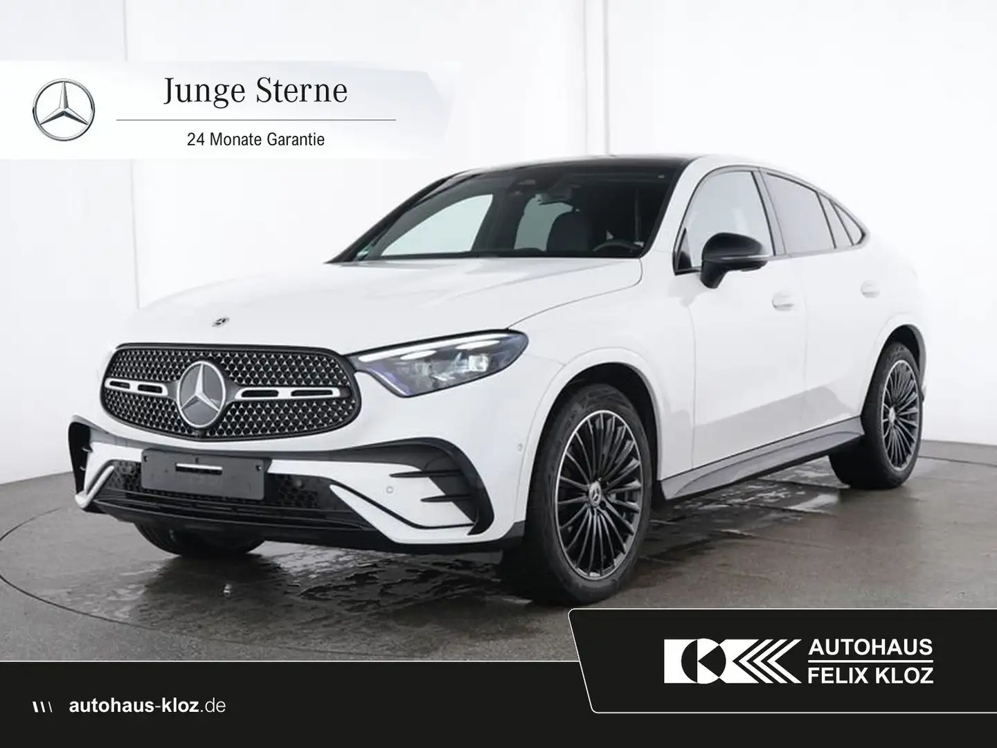 Mercedes-Benz GLC 300 d 4M Coupe AMG*Pano*AHK*Burmester*Night* Weiß - 1