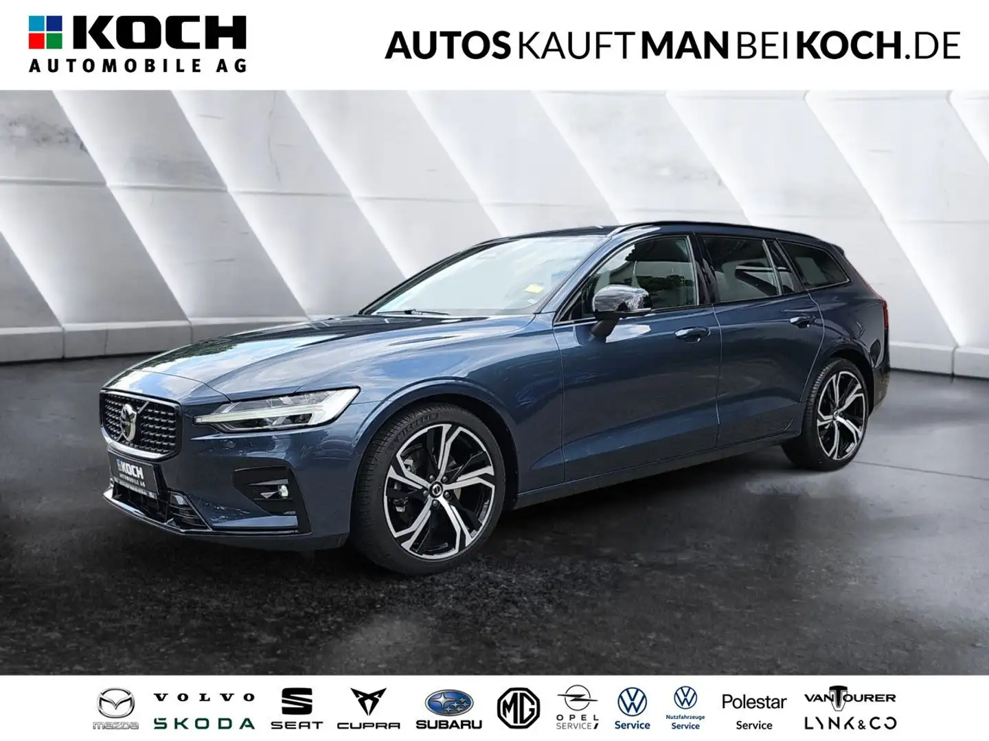 Volvo V60 B4 Plus Dark ACC STHz 360 VOLL-LED 4xSHz H&K Bleu - 1
