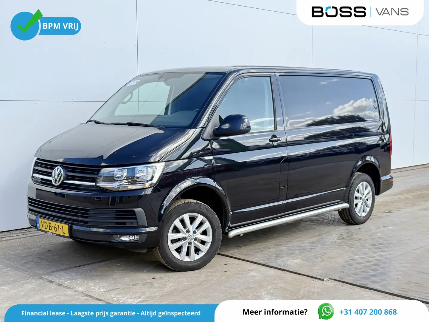 Volkswagen Transporter 2.0 TDI 150PK DSG Automaat L1H1 Cruise Control Air Zwart - 1