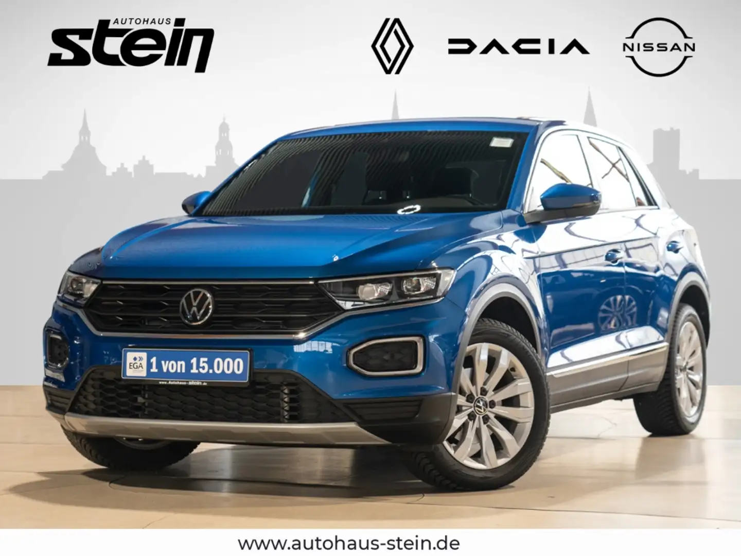 Volkswagen T-Roc EU6d 1.5 TSI DSG Sport StandHZG AHK-abnehmbar Navi Blu/Azzurro - 1
