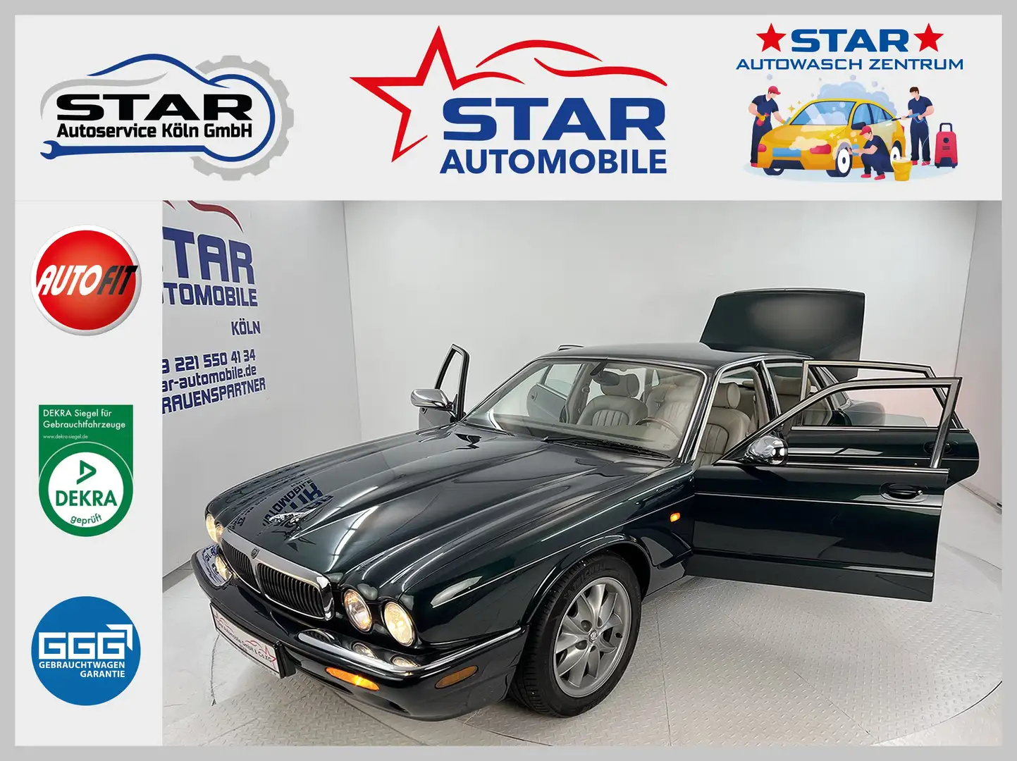 Jaguar XJ V8 Executive*4,0-209 kW*Youngtimer*TEMP*LEDER*PDC* Verde - 1