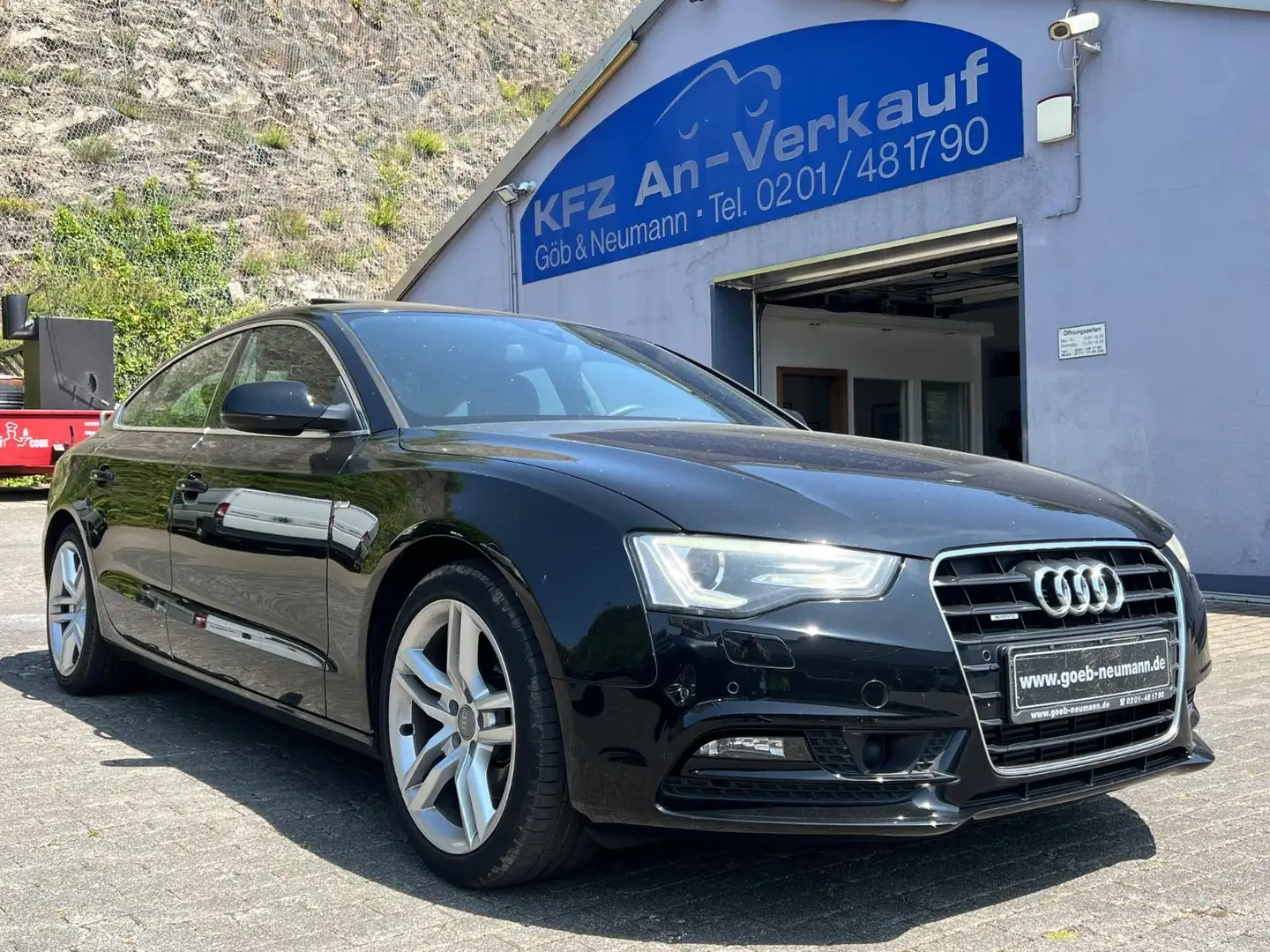Audi A5 Sportback 2.0 TFSI quattro S line Glasd. ACC Negro - 1