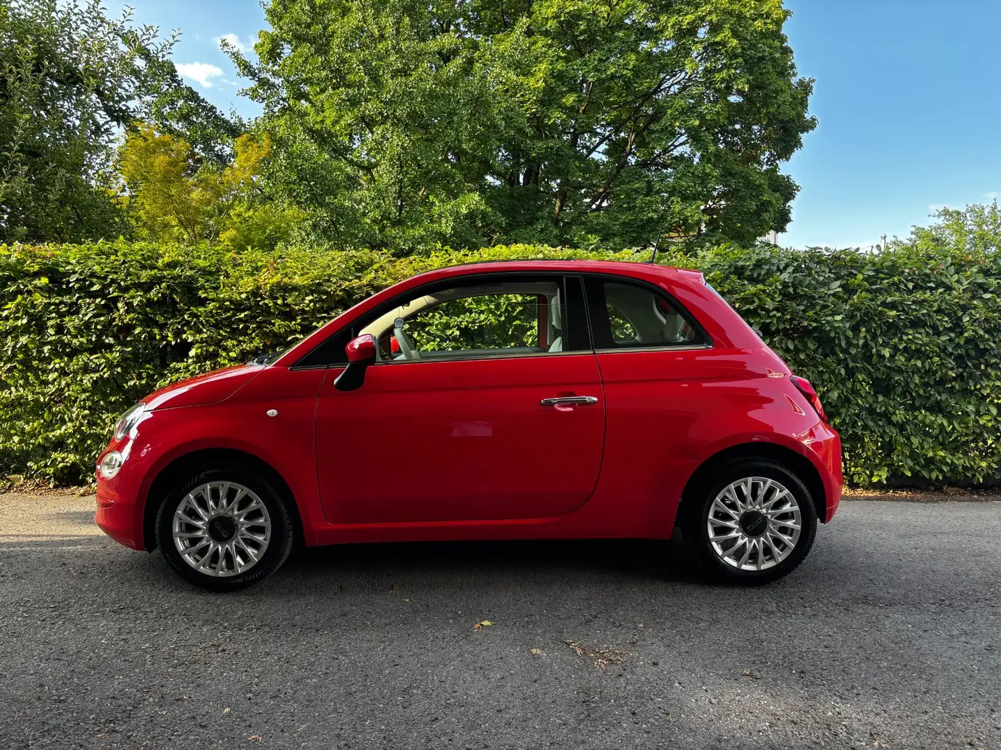 Fiat 500 1.2 8V Lounge / Service NEU / Panoramadach Rot - 1