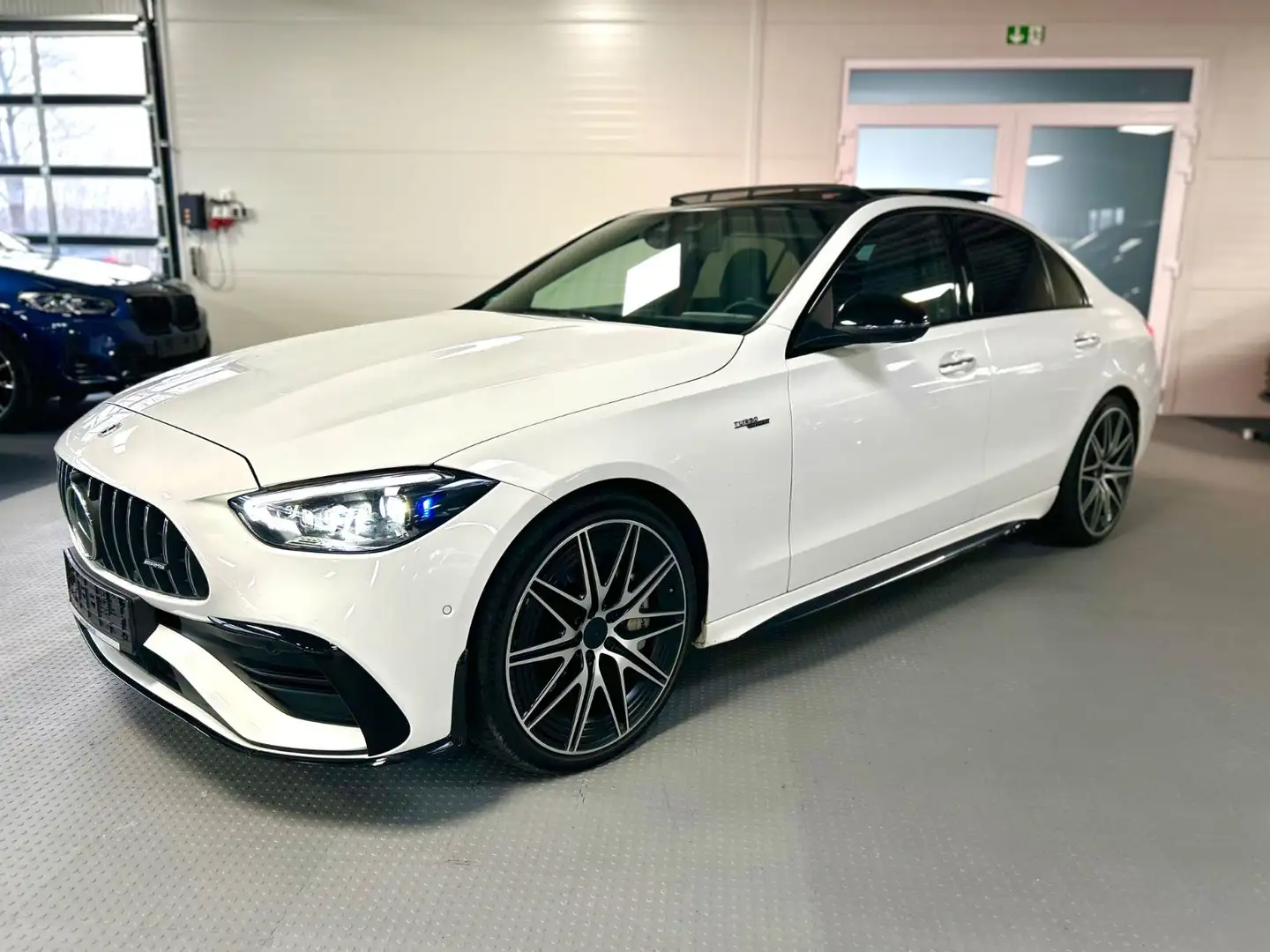 Mercedes-Benz C 43 AMG 4M DriversP -Pano-Burm-HALenkung-360K Blanc - 1