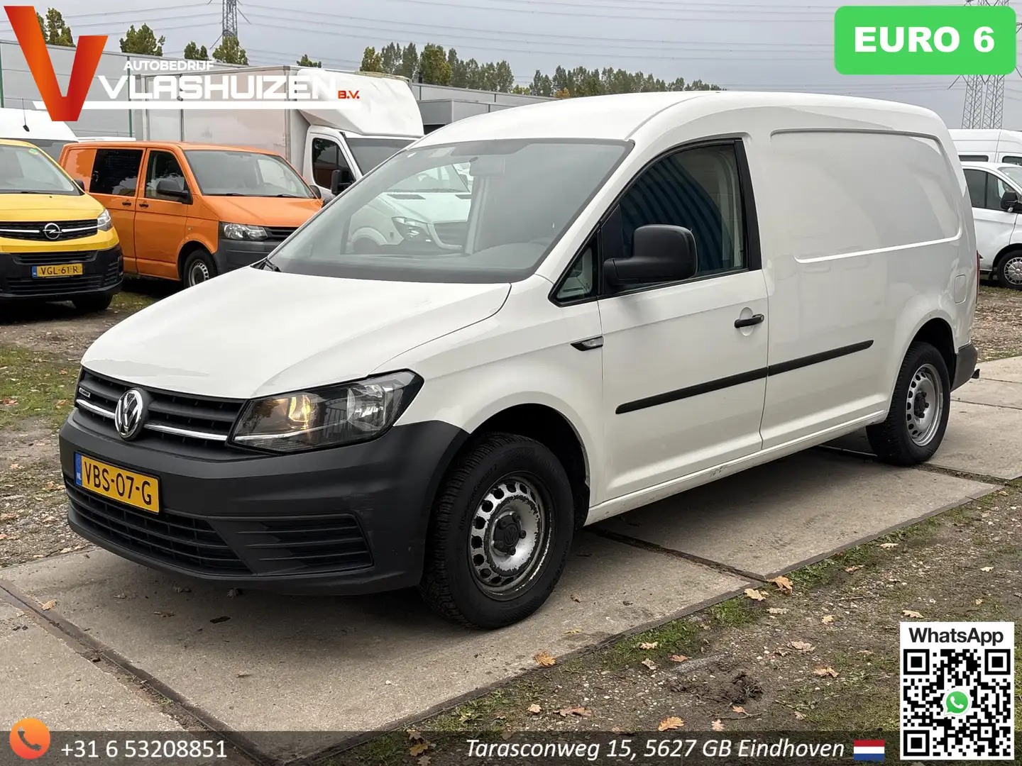 Volkswagen Caddy 1.4 TGI L2H1 EcoFuel Maxi | € 4.850,- NETTO! | Eur Wit - 1