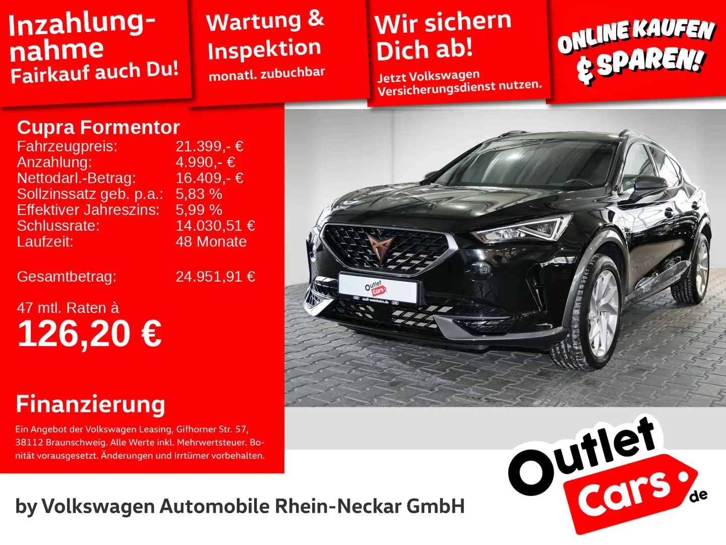 CUPRA Formentor 1.5 TSI Navi Kamera AHK uvm Schwarz - 1