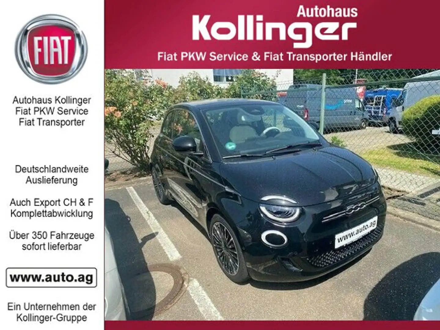 Fiat 500e LA PRIMA SKYDOME 42kWh CO-DRIVER Schwarz - 1