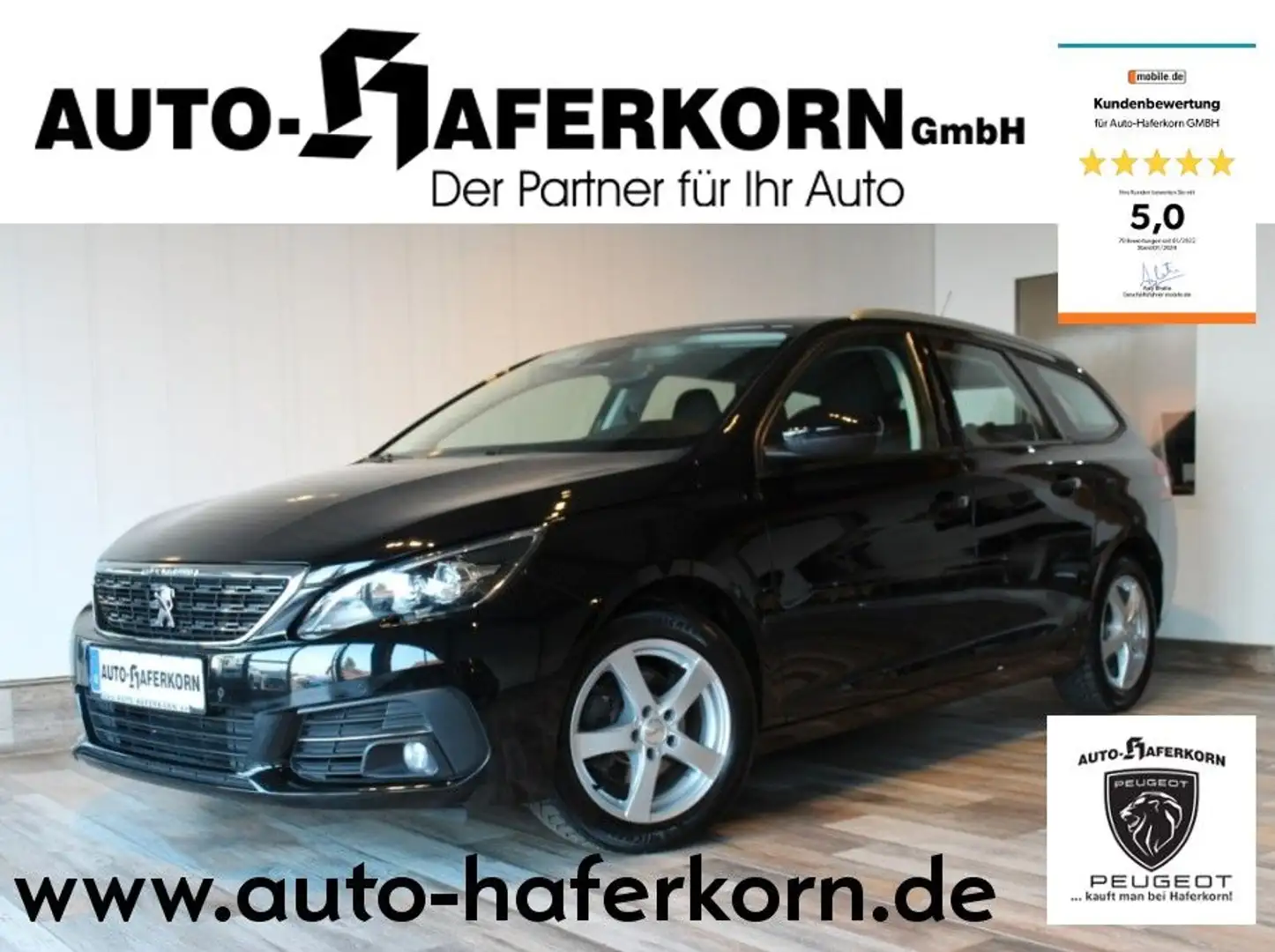 Peugeot 308 SW 1.5 BlueHdi 130 Active Business*NAVI*SZHZ Noir - 1