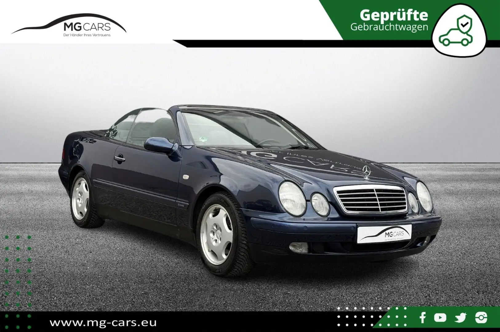 Mercedes-Benz CLK 200 ~Elegance~Automatik~98TKM~Kein Rost~Navi! Albastru - 1