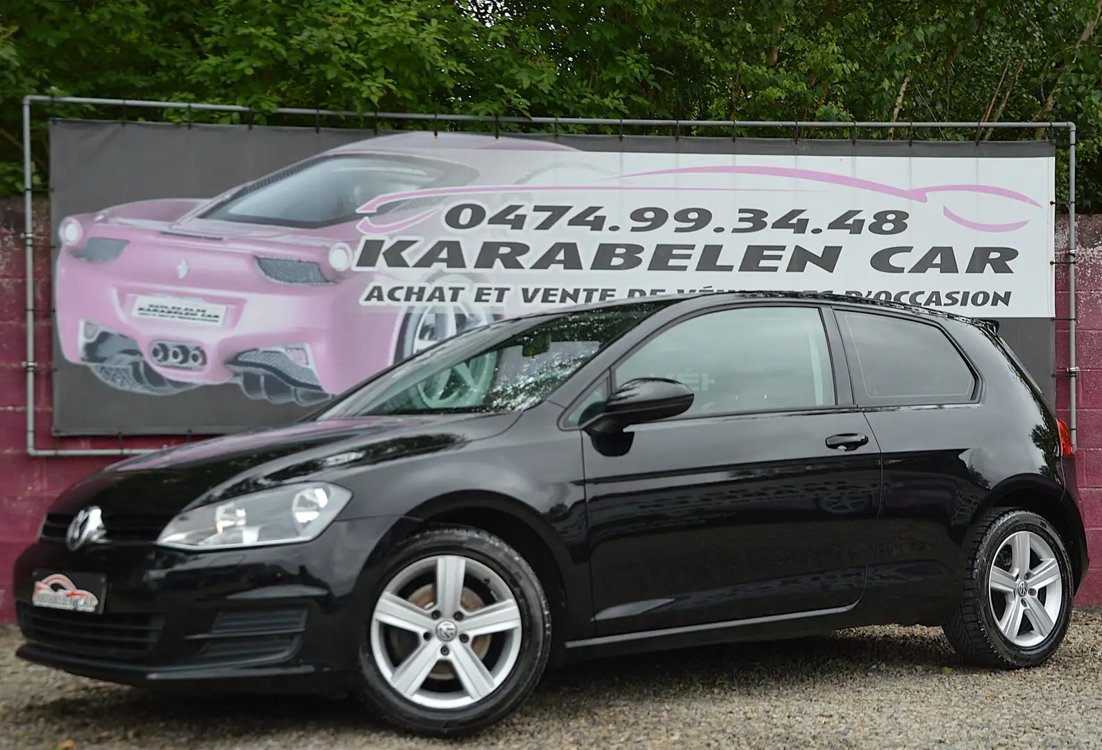 Volkswagen Golf 1.6CRTDi Trendline SENS AV/AR CLIM CRUIS 118.251KM Schwarz - 1
