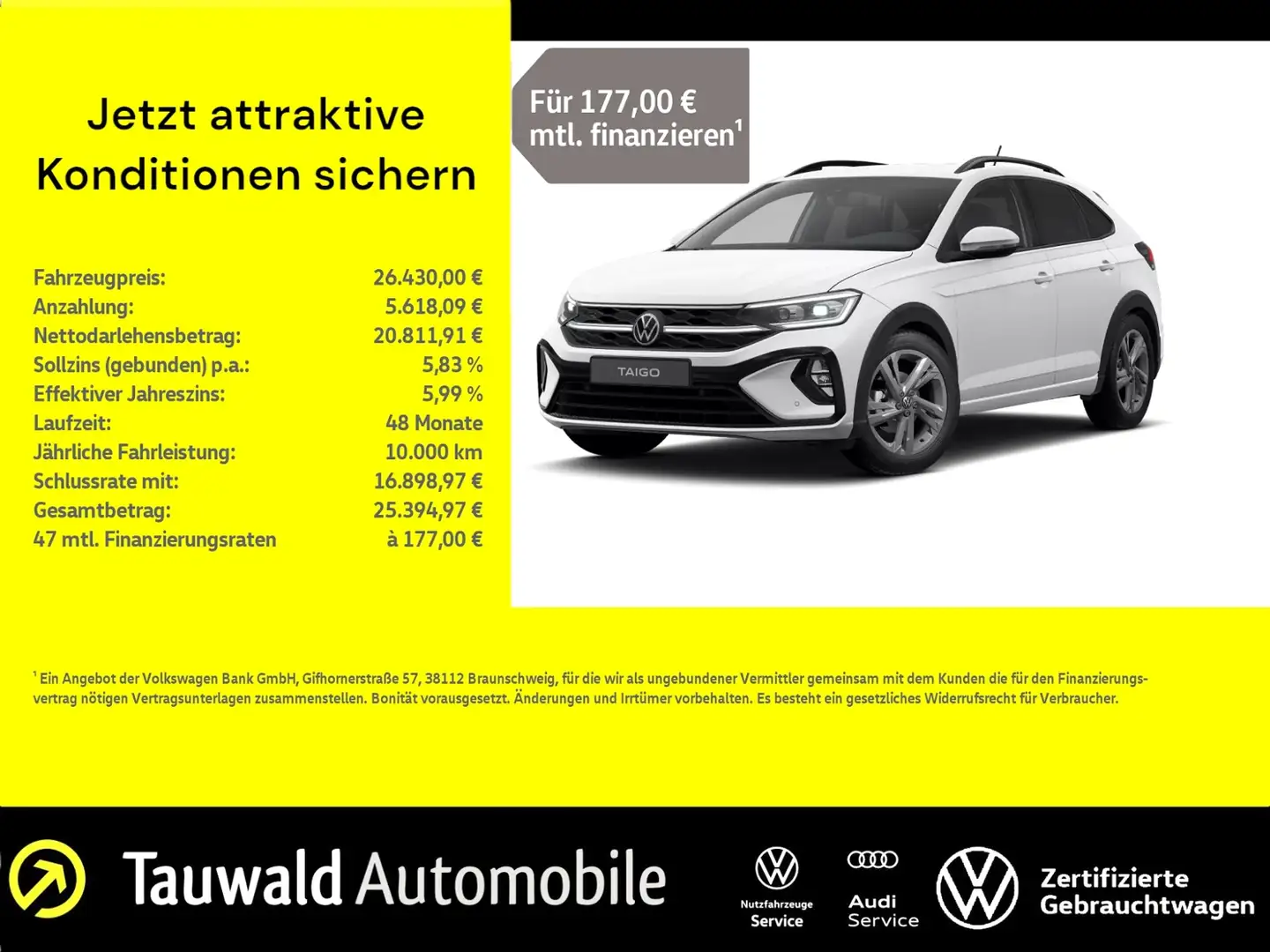 Volkswagen Taigo R-Line 1.5 TSI DSG IQ/RFK/NAVI/KEYLESS/SHZ Bianco - 1