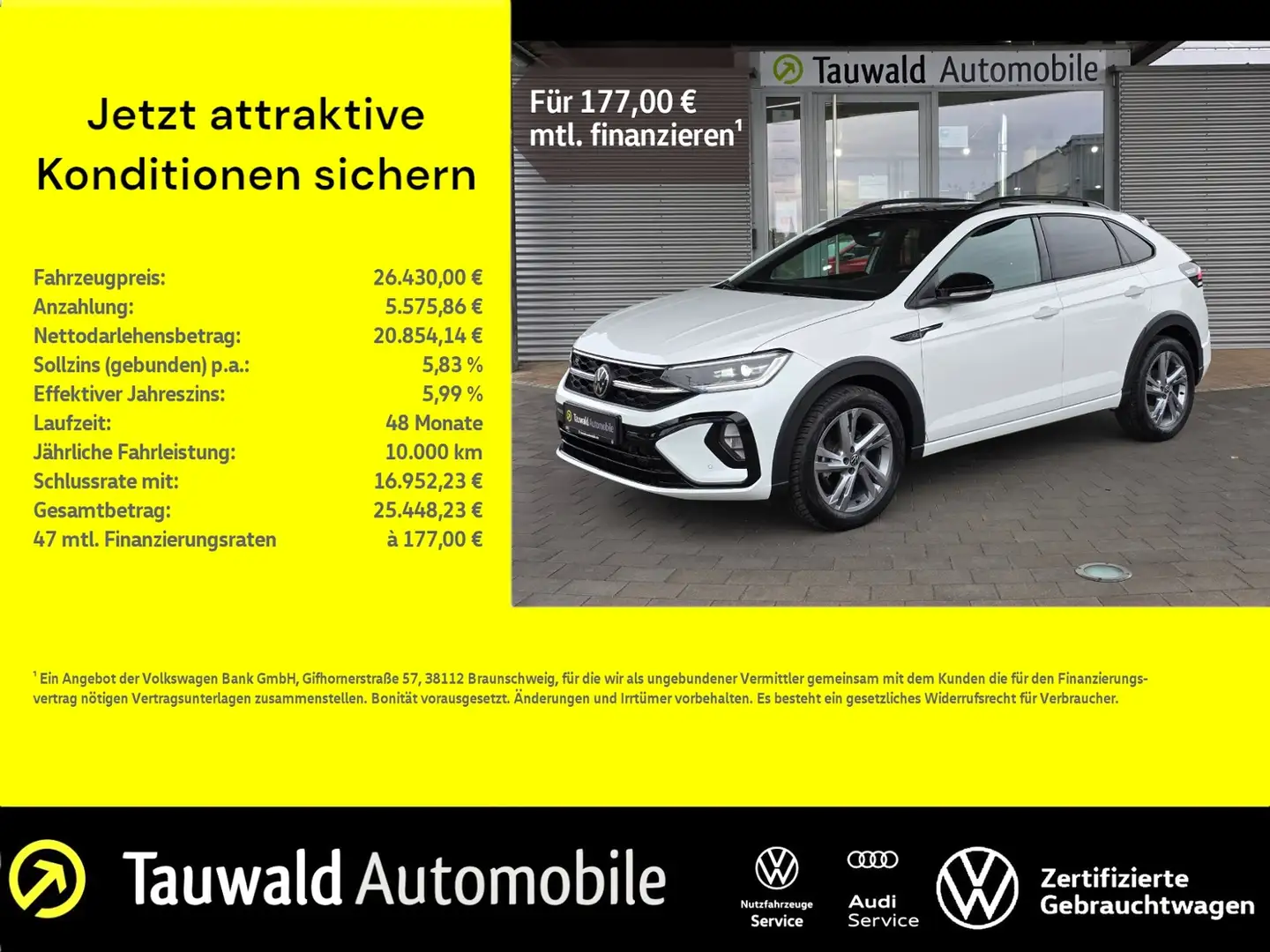 Volkswagen Taigo R-Line 1.5 TSI DSG IQ/RFK/NAVI/KEYLESS/SHZ Blanc - 1