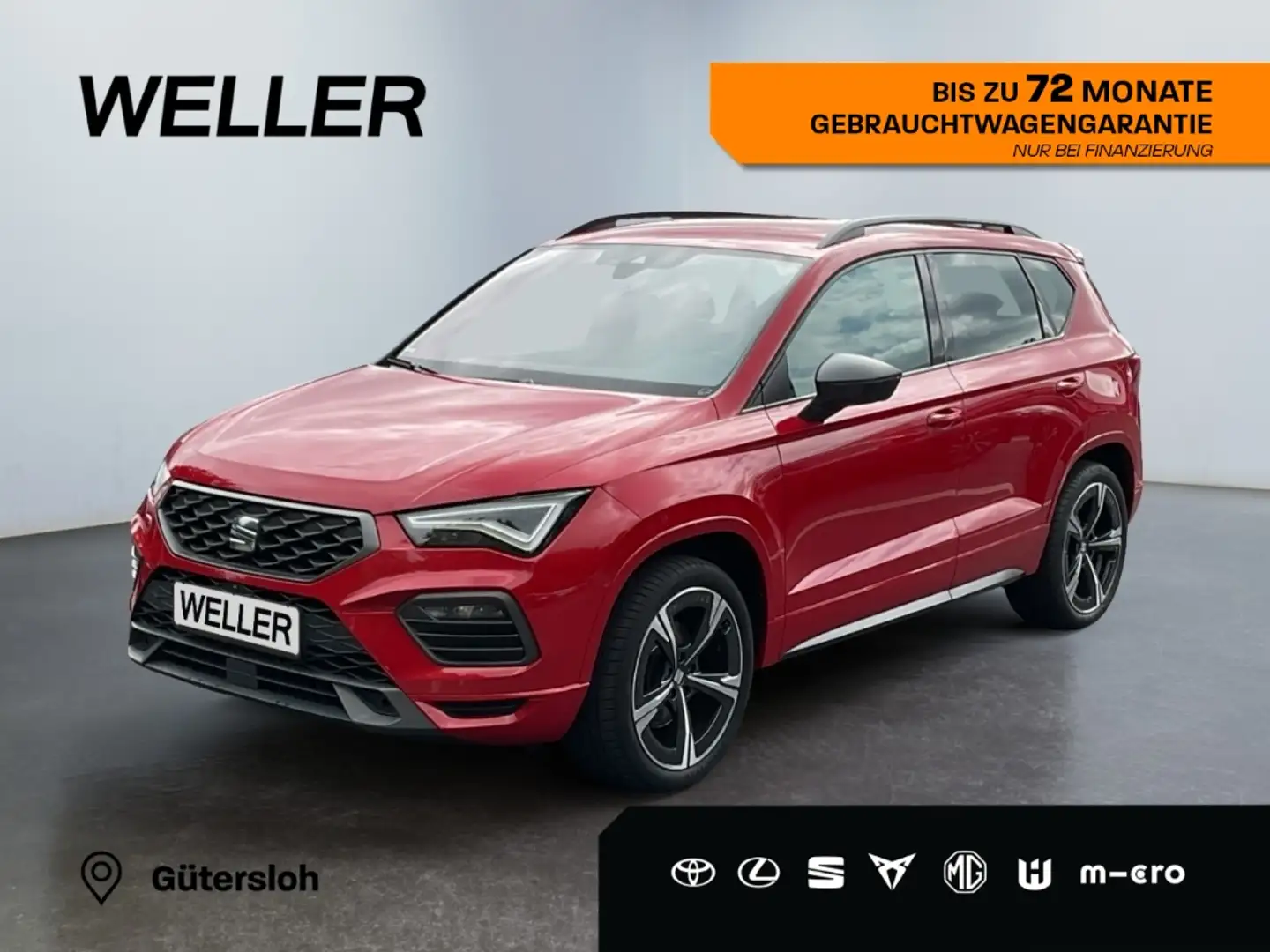 SEAT Ateca 2.0 TSI 4Dr DSG FR *360°*Beats*el Heck*SHZ* Rouge - 1