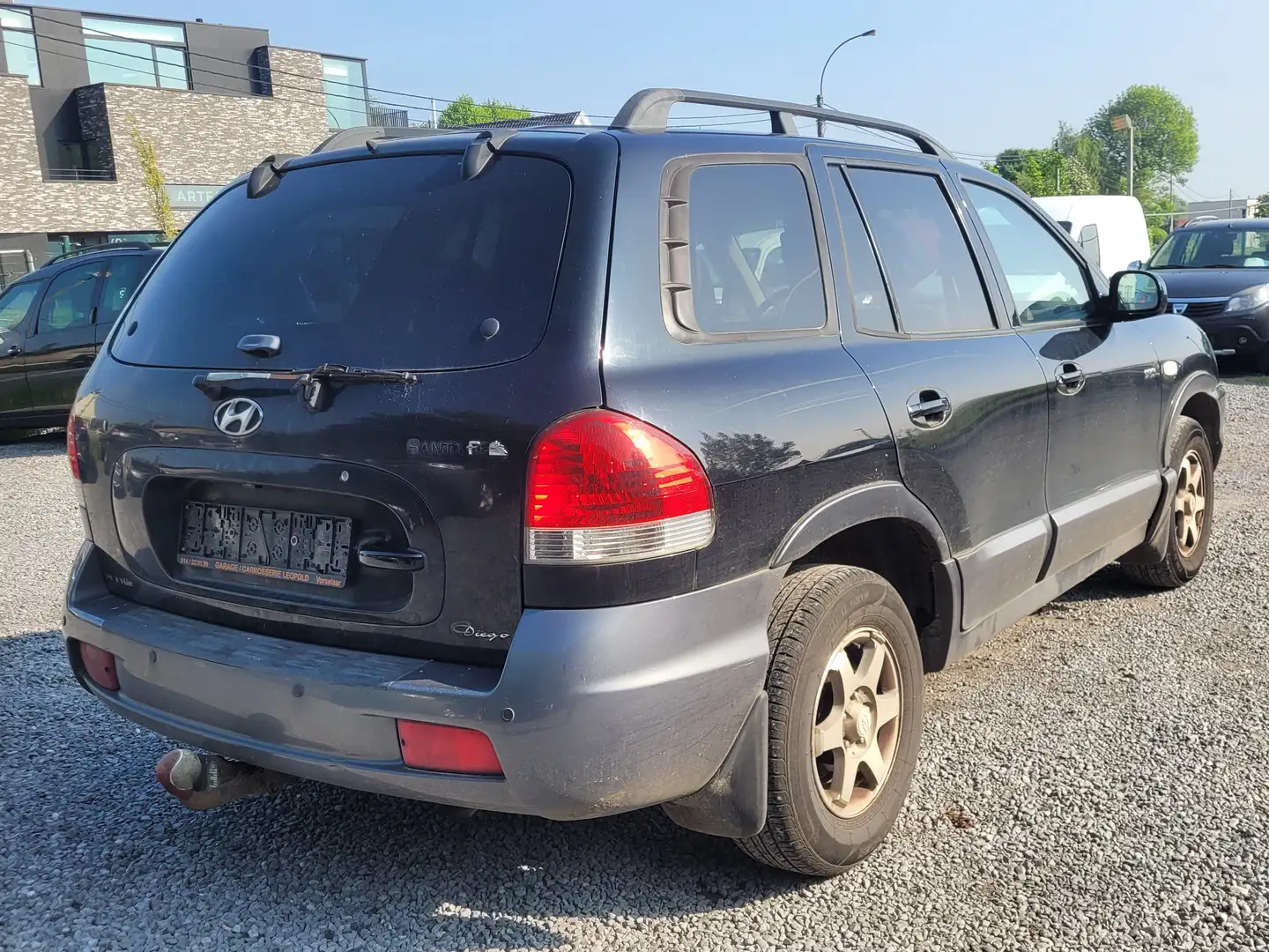 Hyundai SANTA FE 2.0CRDi AIRCO LEDER PDC TREKHAAK OHBOEK 2006 Noir - 2