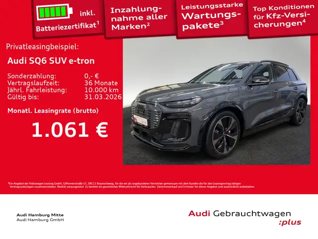 Audi SQ6 e-tron SQ6 e-tron 360 kW OLED Pano B&O Matrix Sitzhzg