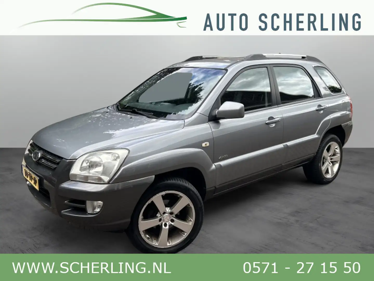 Kia Sportage 2.7 V6 Automaat 4WD Adventure Slechts 111 dkm! Grijs - 1