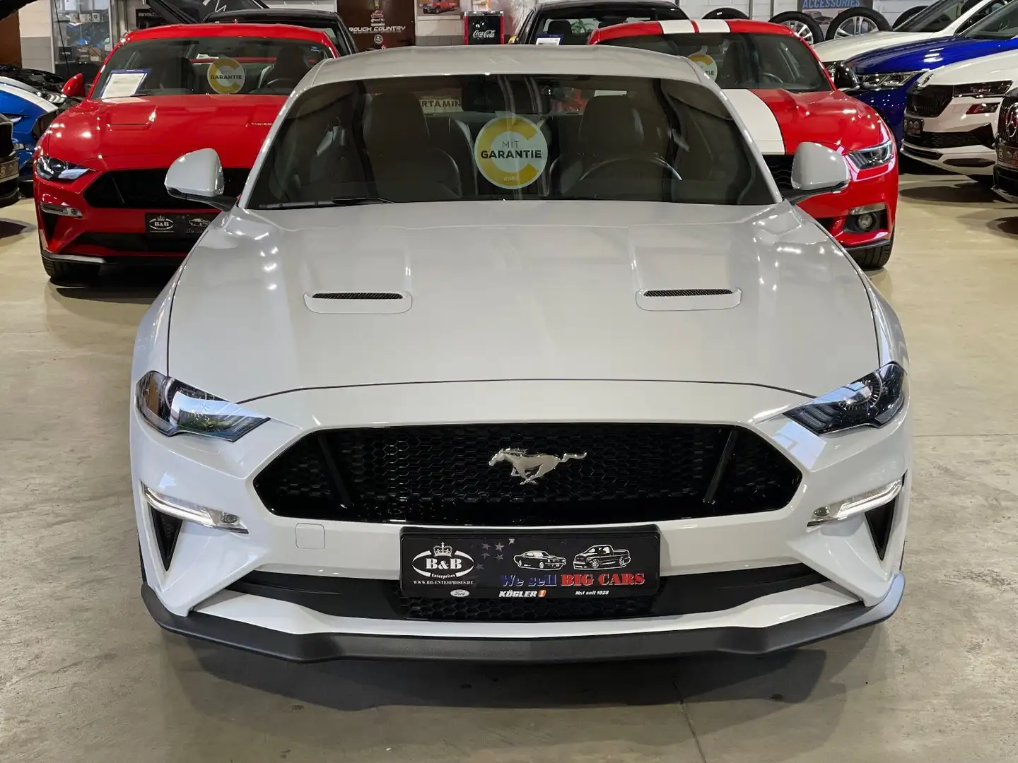 Ford Mustang GT+MAGNERIDE+UNFALLFREI+D.FHZG+SHZ+1J. GARANTIE Weiß - 2