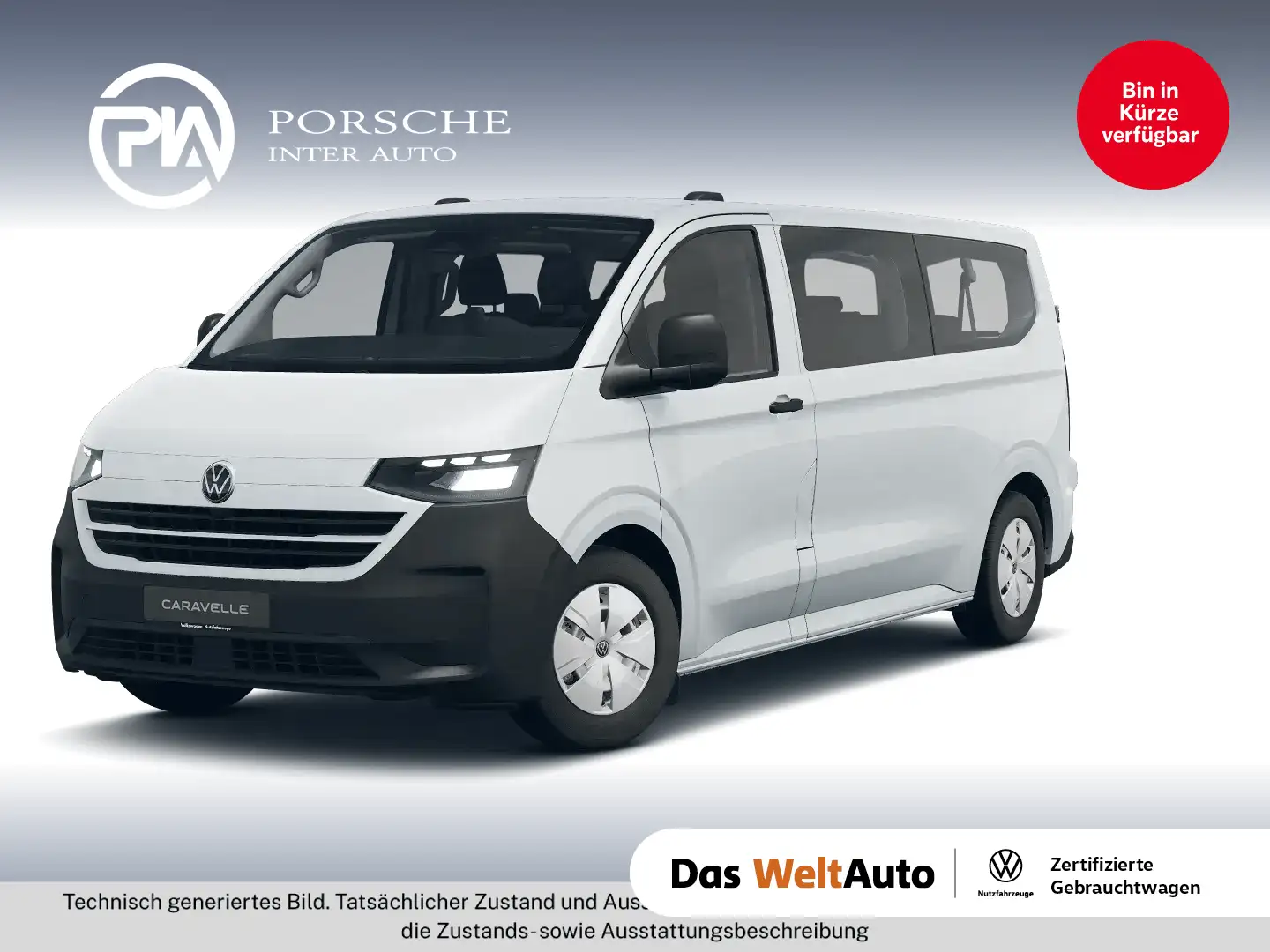 Volkswagen T7 Caravelle VW Kombi T7 Caravelle LR TDI Weiß - 1