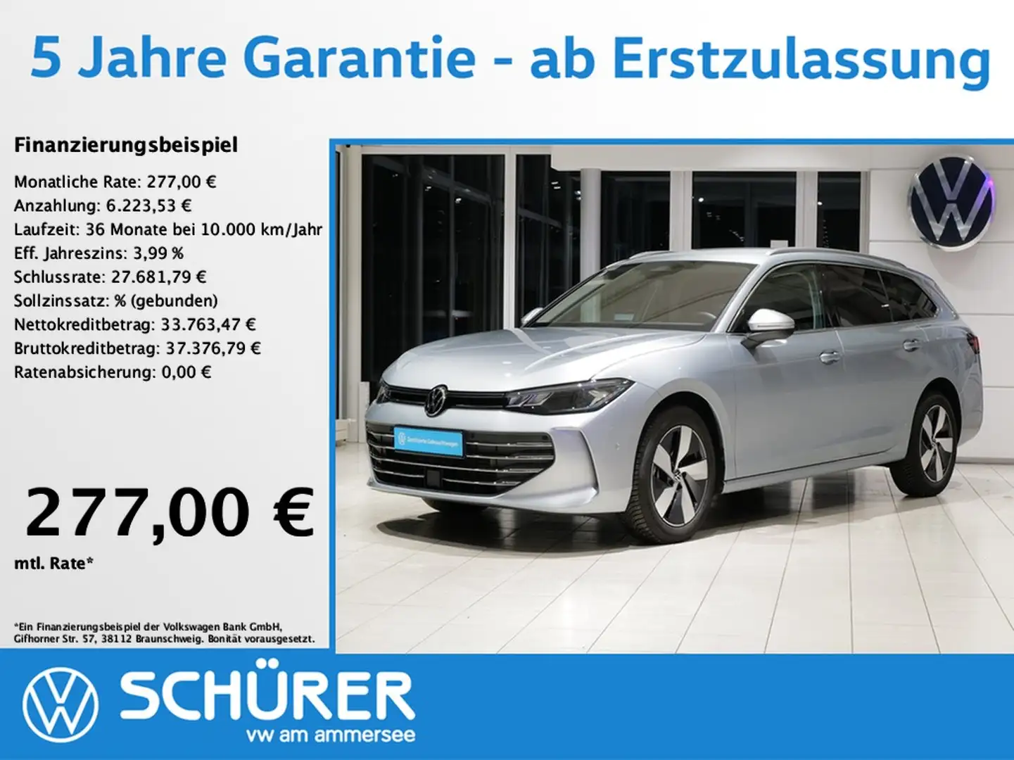 Volkswagen Passat Variant 2.0TDI DSG Business AHK StdHz ACC Keyless RKam ... Silber - 1