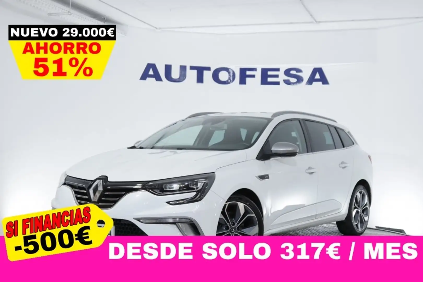 Renault Megane ESTATE 1.6 DCI 130cv GT LINE 5P # NAVY, FAROS LED Blanco - 1