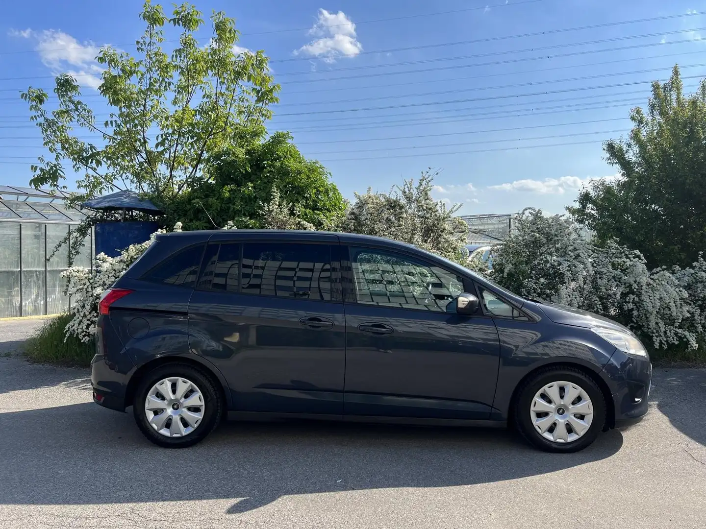 Ford Grand C-Max 1,6 TDCi 7-SITZER Pickerl Neu Klima SR+WR Grigio - 2