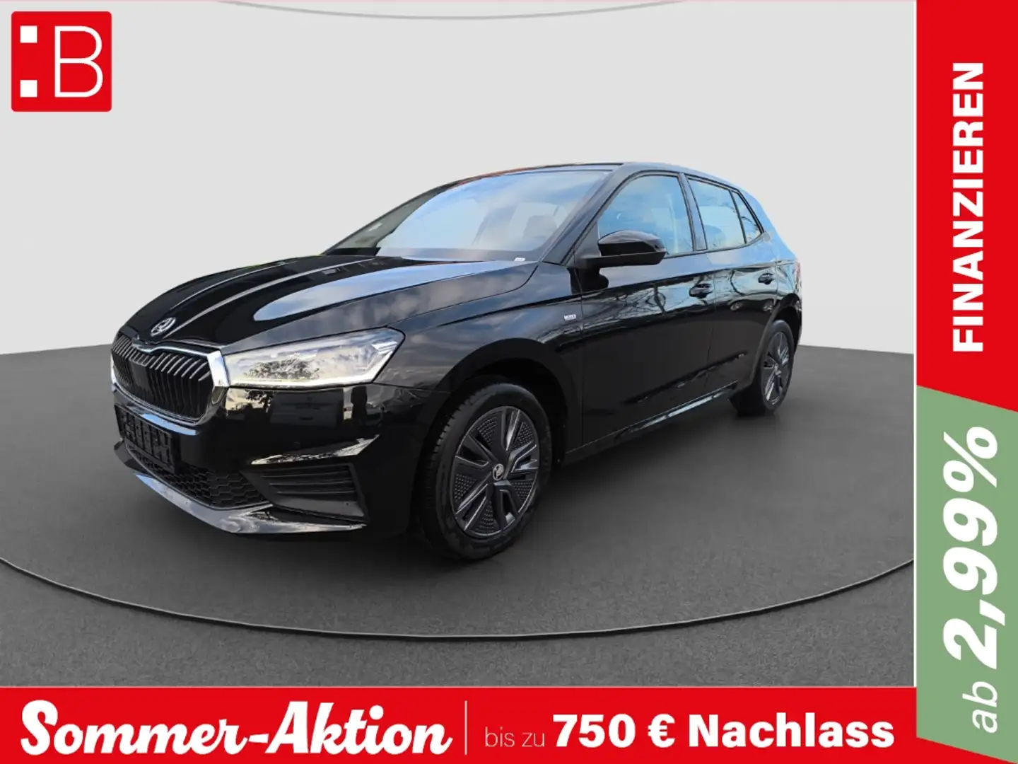 Skoda Fabia 1.0 TSI DSG Tour LED ACC PDC SHZ SMARTLINK Schwarz - 1