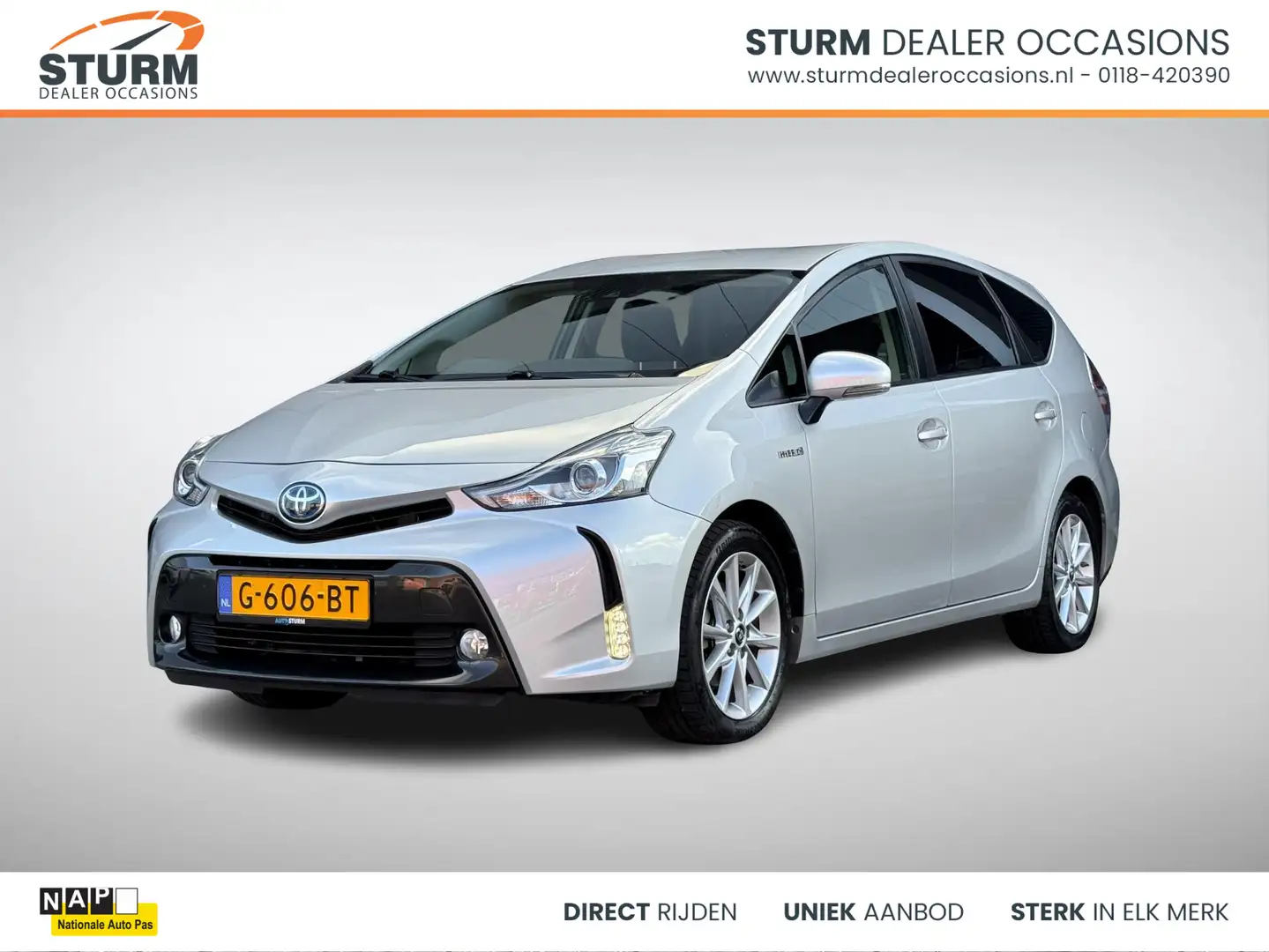 Toyota Prius+ 1.8 Dynamic 7-Persoons, NL-Auto! Argent - 1