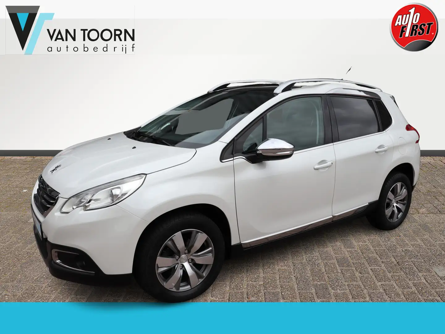 Peugeot 2008 1.2 PureTech Allure. Navigatie, trekhaak, dealer o Wit - 1