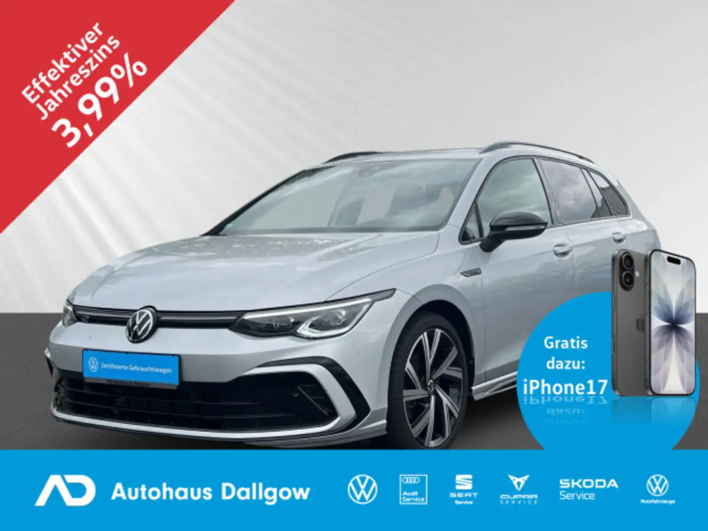 Volkswagen Golf Variant R-Line 1,5 l eTSI OPF 96 kW (130 PS Silber - 1