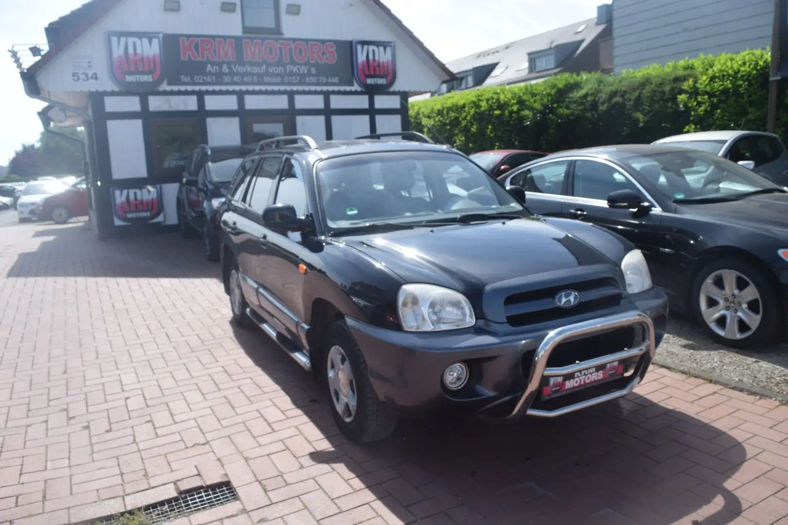 Hyundai SANTA FE 2.4 TÜV NEU,KLIMAAUTOMATIK,VOLLEDER,AHK Černá - 1