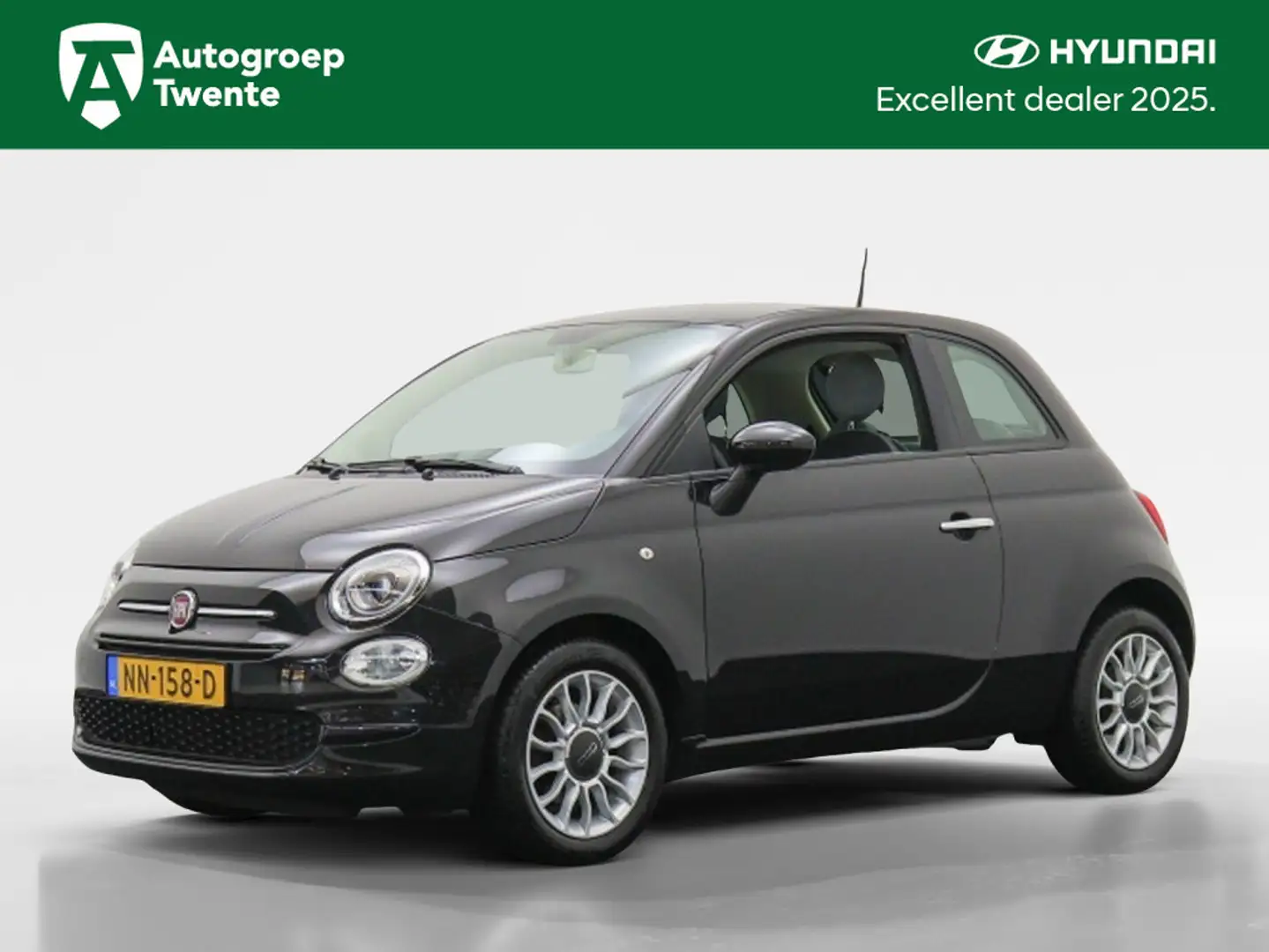 Fiat 500 1.0 TwinAir Pop | Cruise control | Airco Noir - 1
