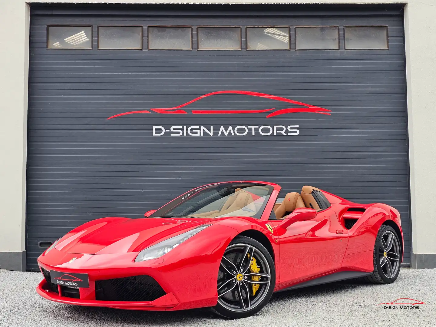 Ferrari 488 SPIDER 3.9 TURBO V8 F1 (670ch) 2018 17608km 1OWNER Rouge - 1