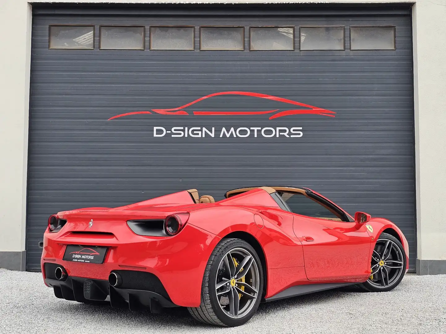 Ferrari 488 SPIDER 3.9 TURBO V8 F1 (670ch) 2018 17608km 1OWNER Rouge - 2
