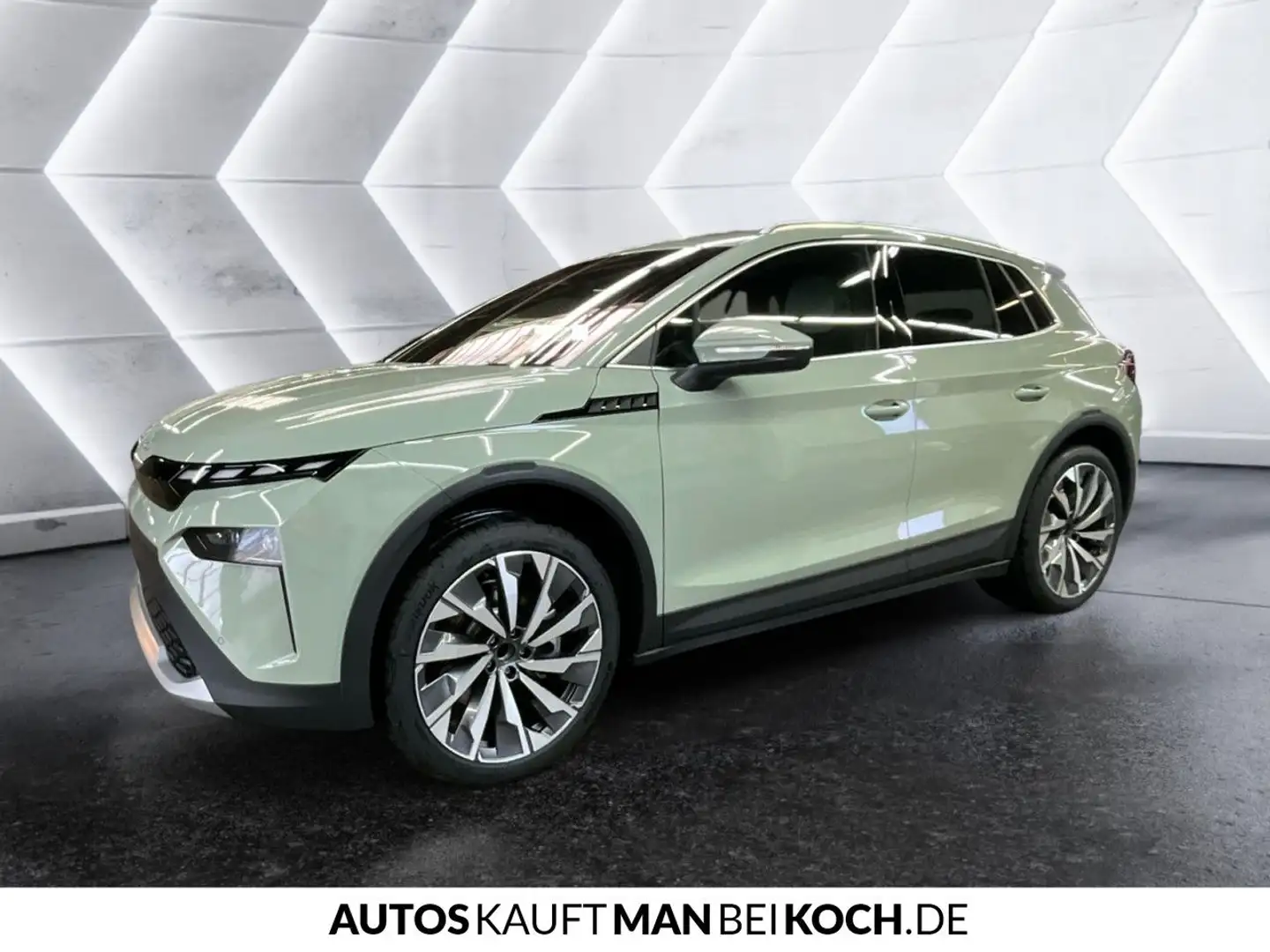 Skoda Elroq 85 Navi AHZV MATRIX ACC LM 21ZOLL SUPERNOVA Groen - 2