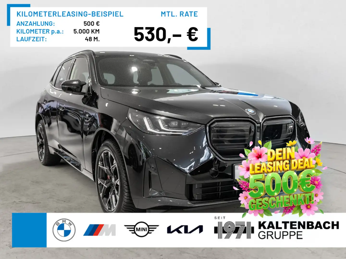 BMW X3 M 50i xDrive AHK STANDHZ HUD NAVI H/K LED Schwarz - 1