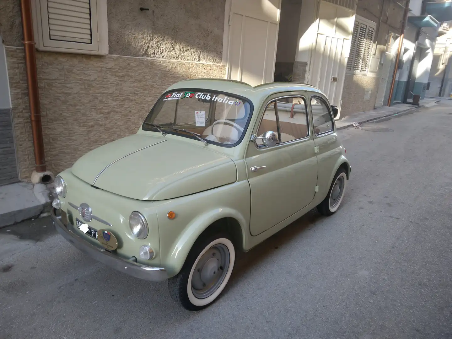 Fiat 500 Fiat nuova 500 N Economica vetri fissi Verde - 1