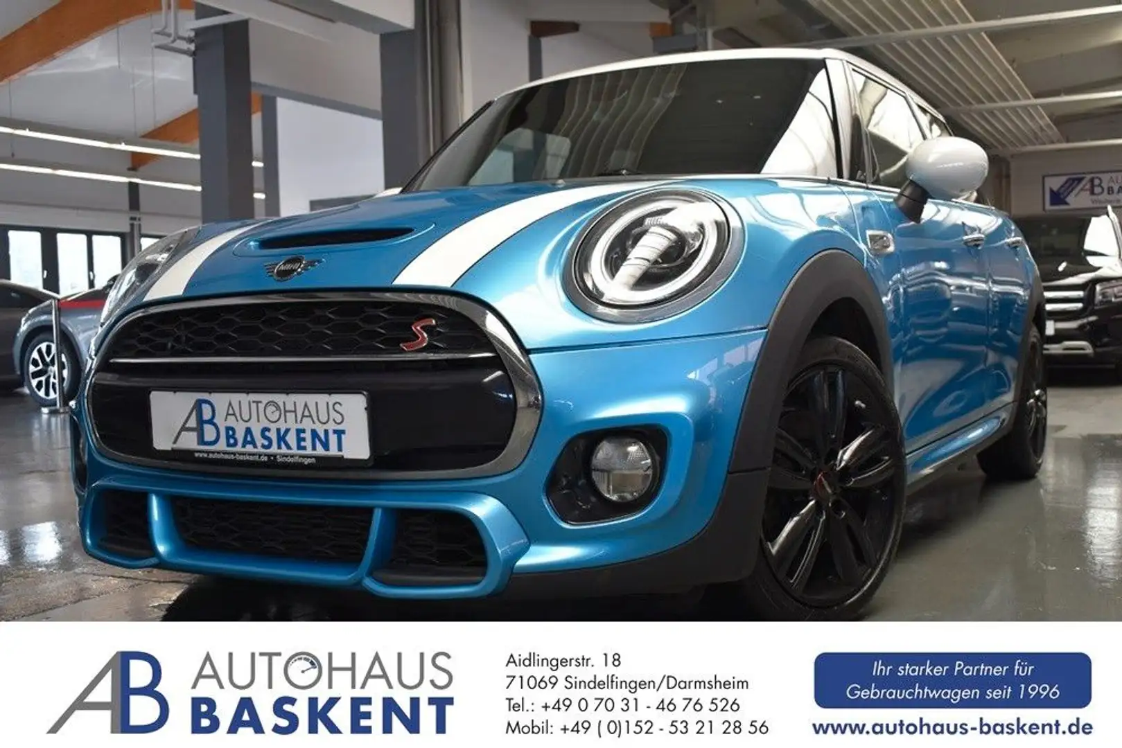MINI Cooper S *LED*HARMAN/KARDON*JOHN WORKS*NAVI*PDC* Blau - 1