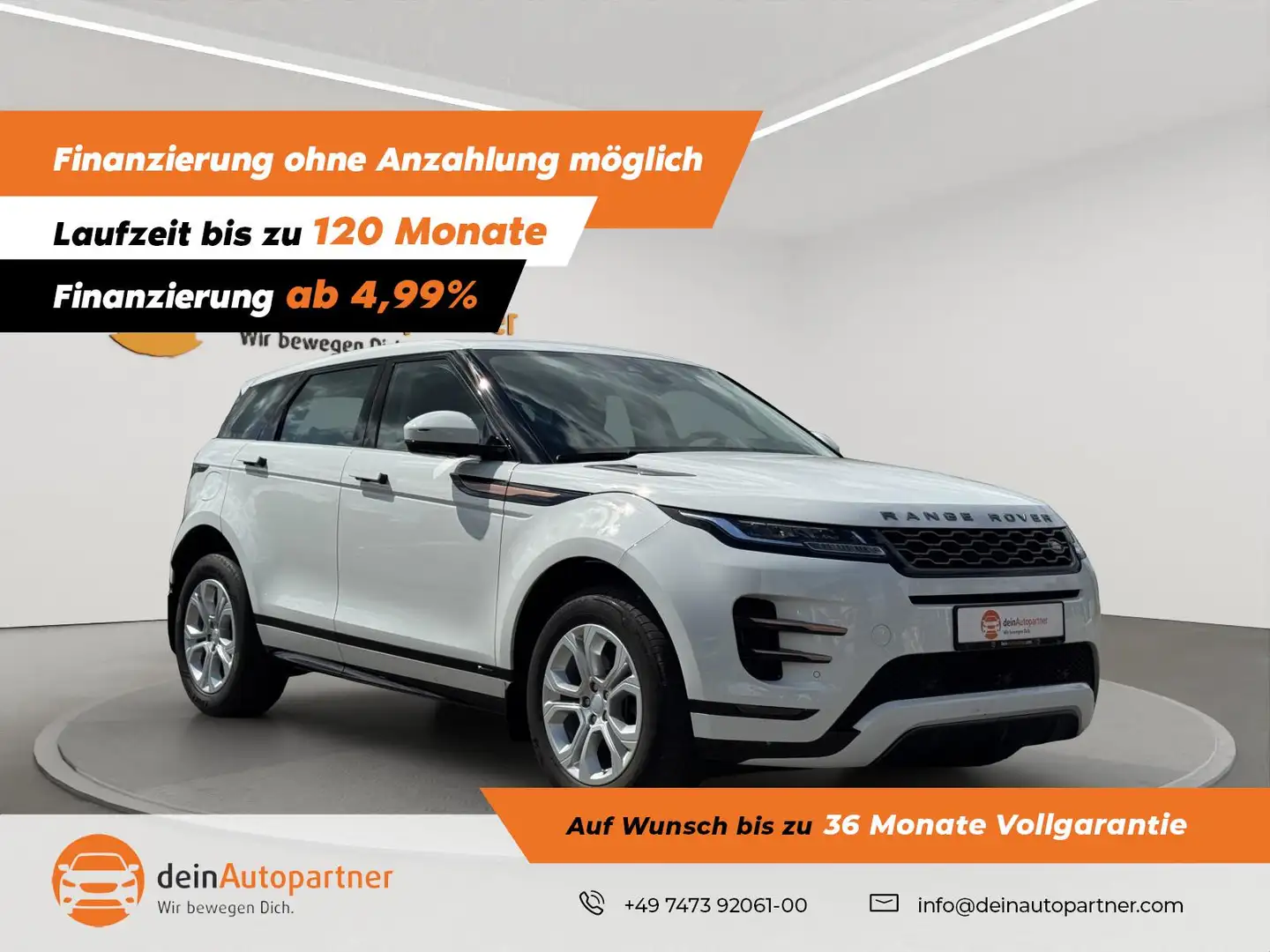 Land Rover Range Rover Evoque R-Dynamic Basis LED/KLIMA/RFK/LANE/PDC/TEMPOMAT Weiß - 1