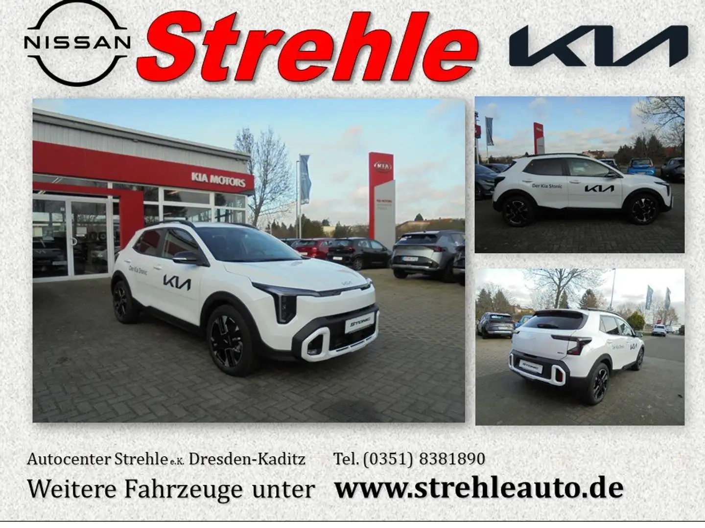 Kia Stonic GT-Line 1.0 T-GDI DCT7 48V MHEV MY26 Navi LED Weiß - 1