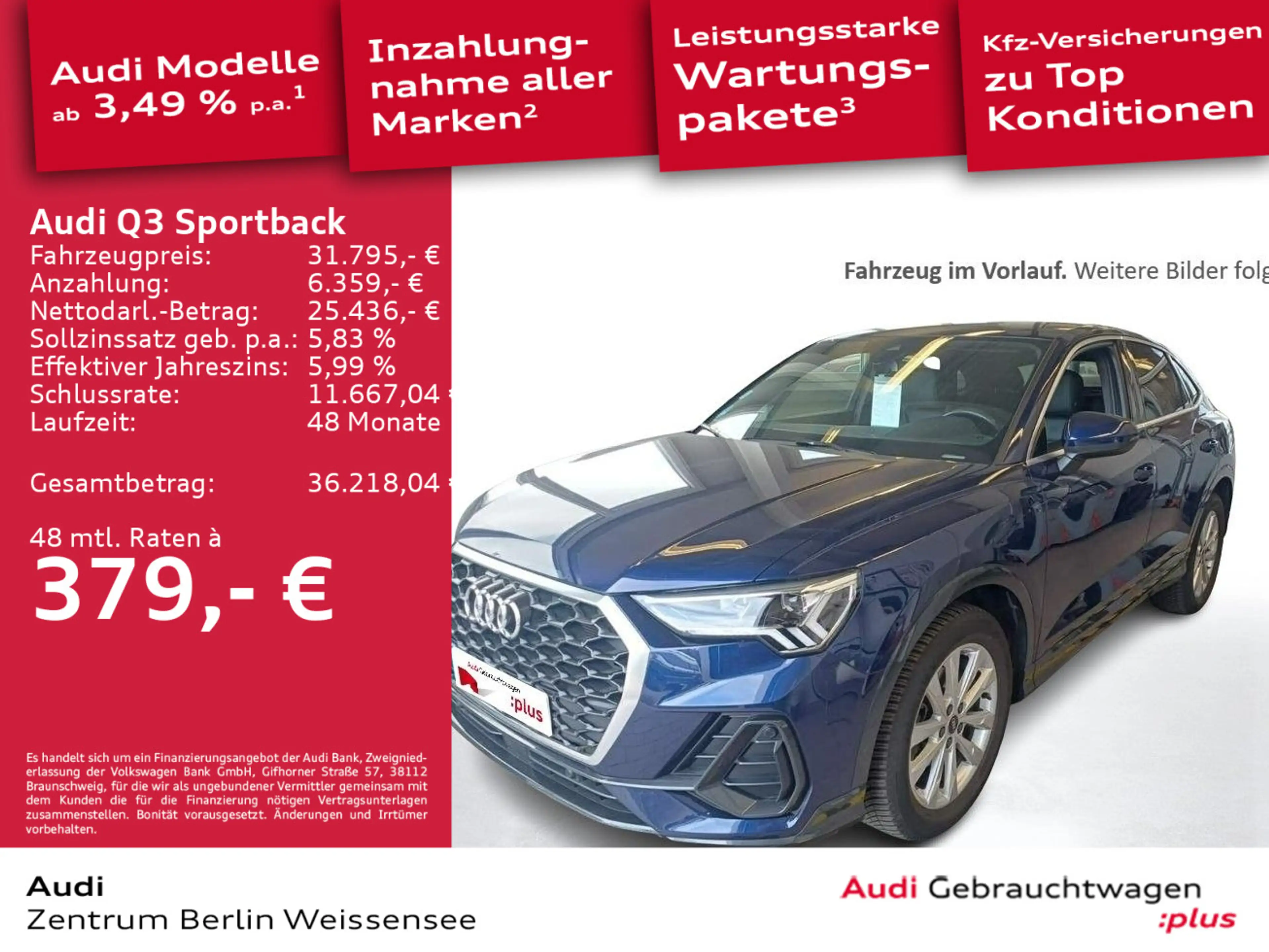 Audi Q3 35 TFSI S-TRO*GJR*ACC*RFK*LED*APP** — photo 2