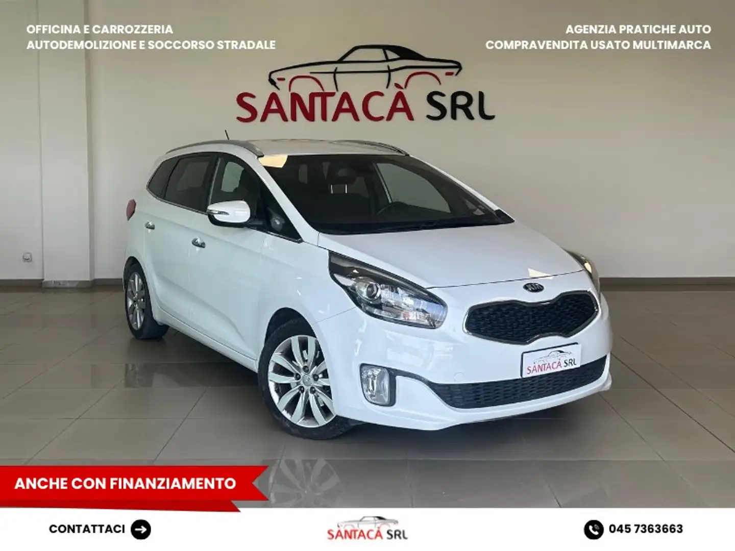 Kia Carens Carens 1.7 crdi Class 115 cv Bianco - 1