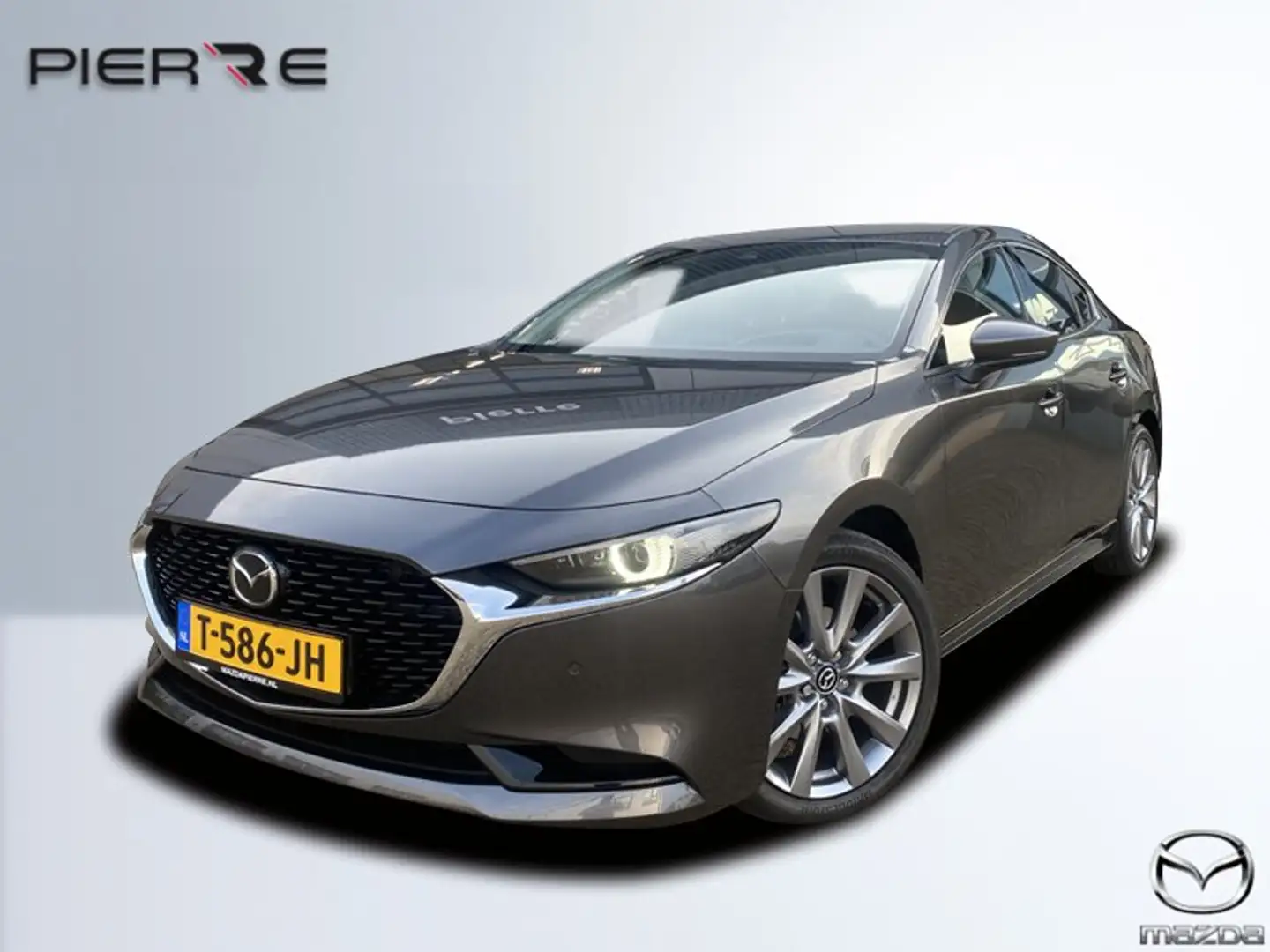 Mazda 3 2.0 E-SkyActiv Luxury | AUTOMAAT | LEDER | BOSE | Grijs - 1