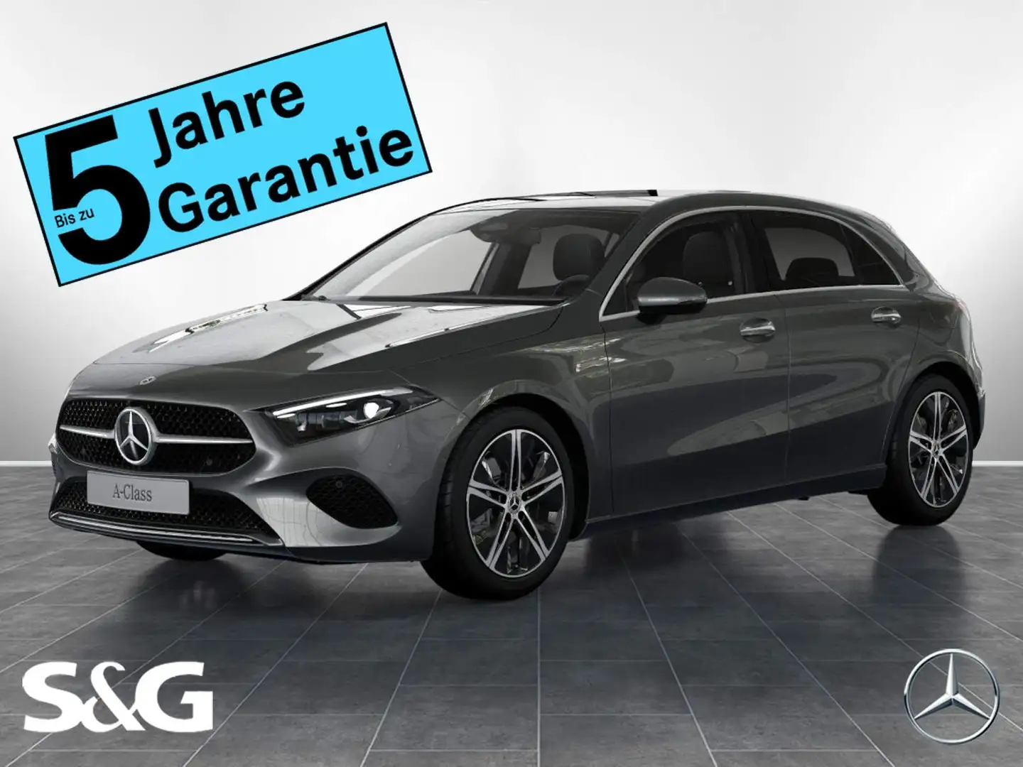 Mercedes-Benz A 200 d Progressive RüKam+M-LED+Pano+Distronic Gris - 1