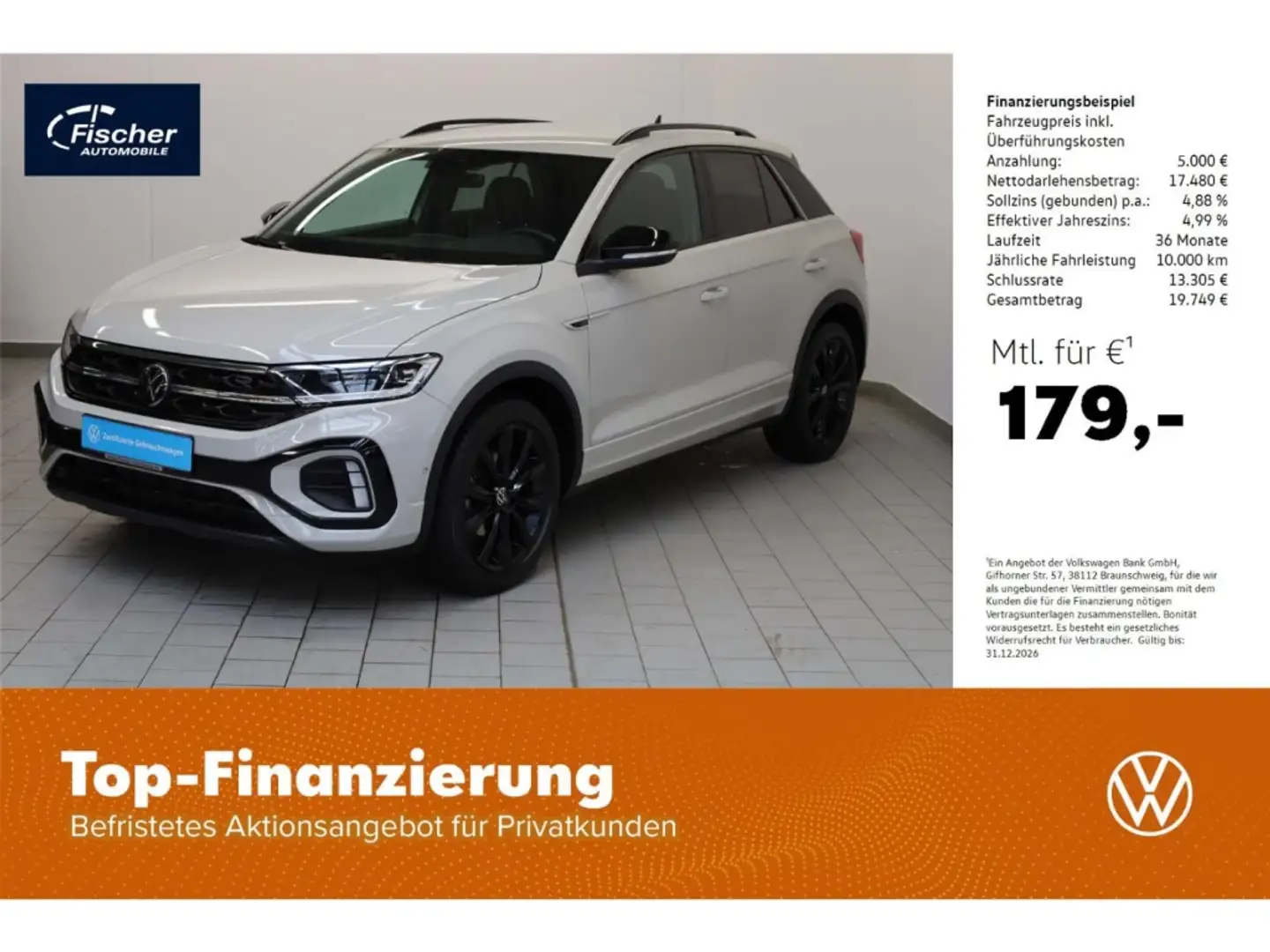 Volkswagen T-Roc 1.0 TSI R-Line 6-Gg. LED/RFK/SH/ACC/SH Grau - 1