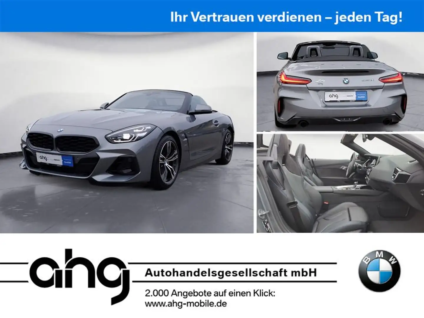 BMW Z4 sDrive20i Cabrio M Sportpaket Sport Aut. PDC Grijs - 1