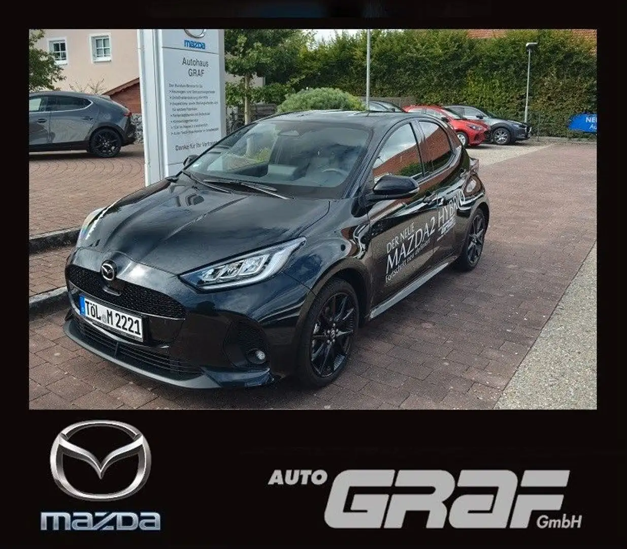Mazda 2 Hybrid Homura LED KAMERA PDC ACC Schwarz - 1