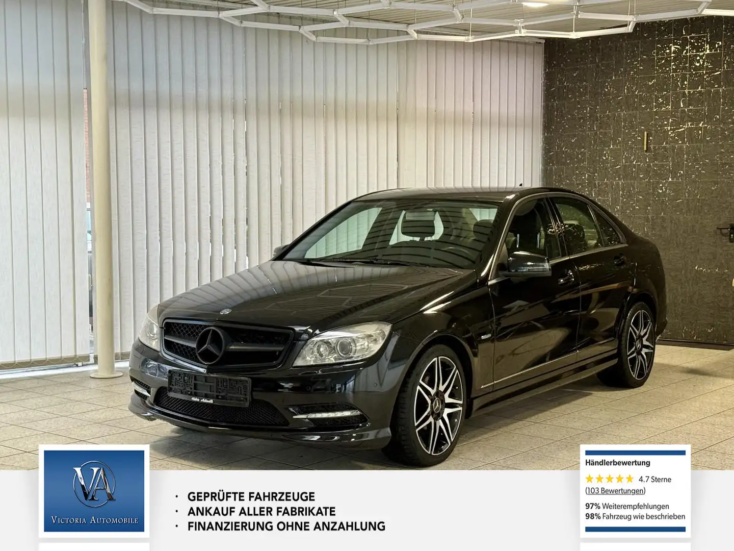 Mercedes-Benz C 350 CGI BlueEfficiency AMG Line* Rückfahrkamera* Tempo Zwart - 1
